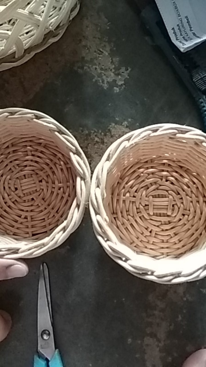 K21xxs - Keranjang Rotan Bulat Kecil Xxs 11x5cm Hampers Parcel Souvenir Kado Snack Lamaran Seserahan