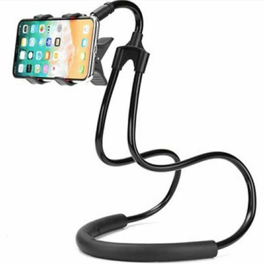 LAZYNECK JEPIT PHONE HOLDER - HOLDER JEPIT LAZYNECK LEHER LAZYPOD - BC