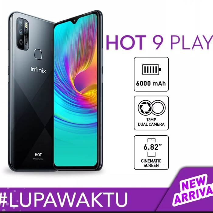 INFINIX HOT 9 PLAY 2/32GB 4/64GB GARANSI RESMI ORIGINAL FULL BONUS