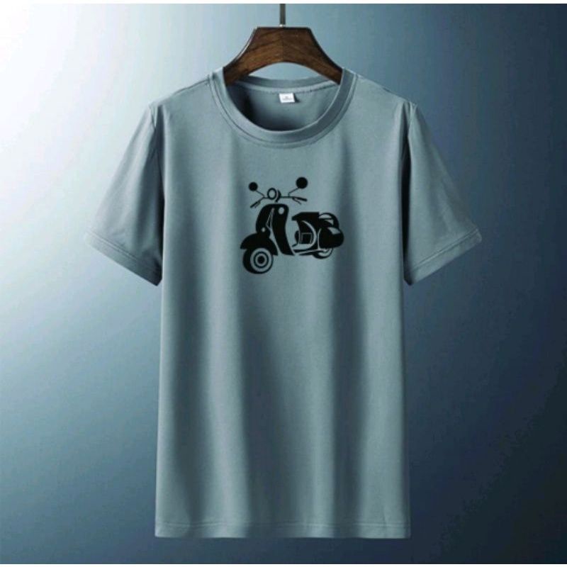 XOS - KAOS UNISEX MOTIF VESPA SABLON DIGITAL / KAOS DISTRO / KAOS TRENDING