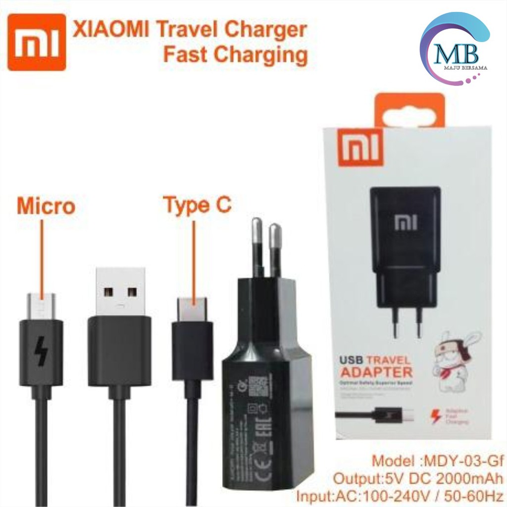 BM054 Cashan charger xiaomi original 2A fast Charging mdy-03-Gf Micro Redmi 4a 5a 6a 7 Note3 note4 MB634