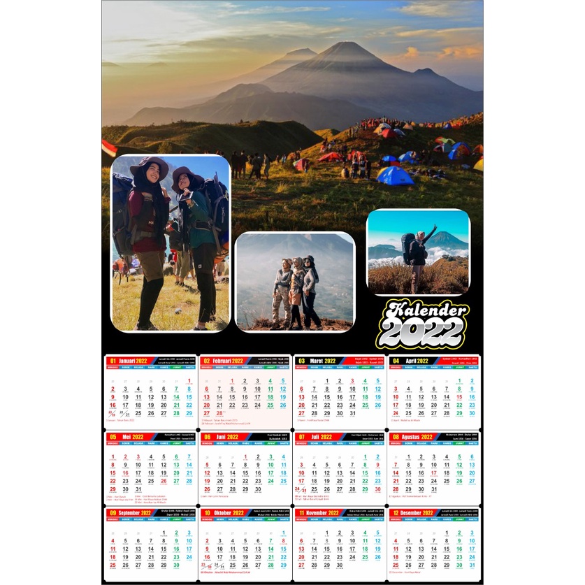 Jual CETAK KALENDER CUSTOM 2022 / MINIMAL ORDER 2PCS / KALENDER CUSTOM ...