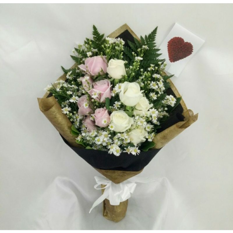 

Bucket Bunga Asli Fresh Mawar Kado Ulangtahun