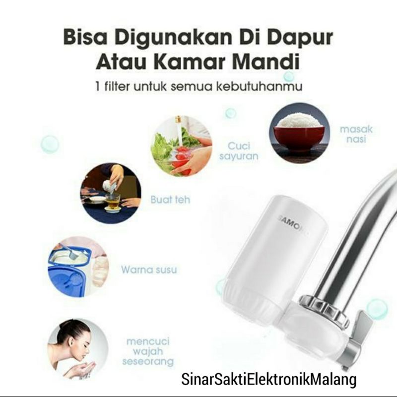 Samono Filter Air Kran Pemurni Penjernih Air Saringan Water Purifier Penyaring Air Kotor Malang