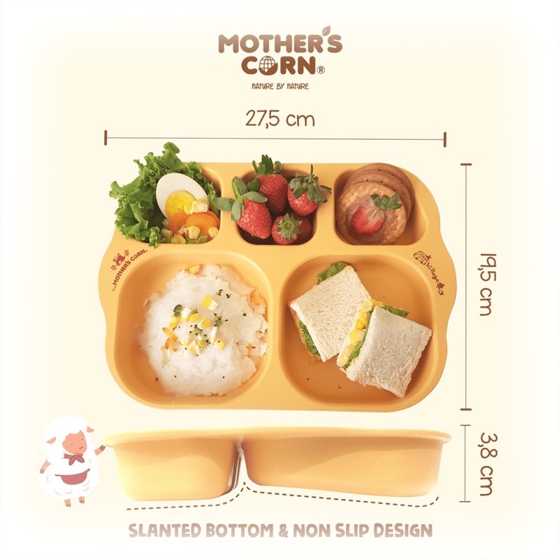 Mother's Corn School Bus Platter - Tempat Makan Bayi