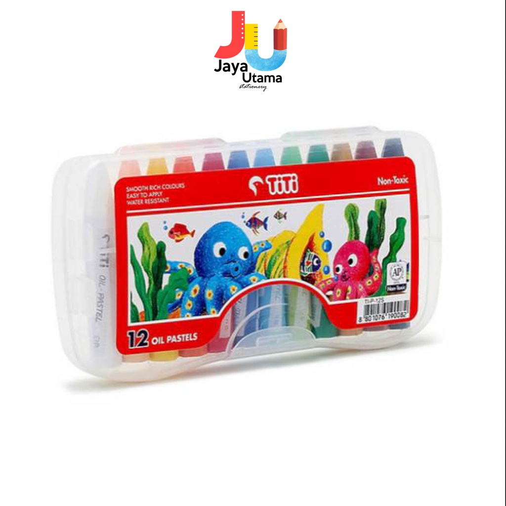 

Faber Castell Crayon Oil Pastel Mewarnai 12 Warna Plastic Case