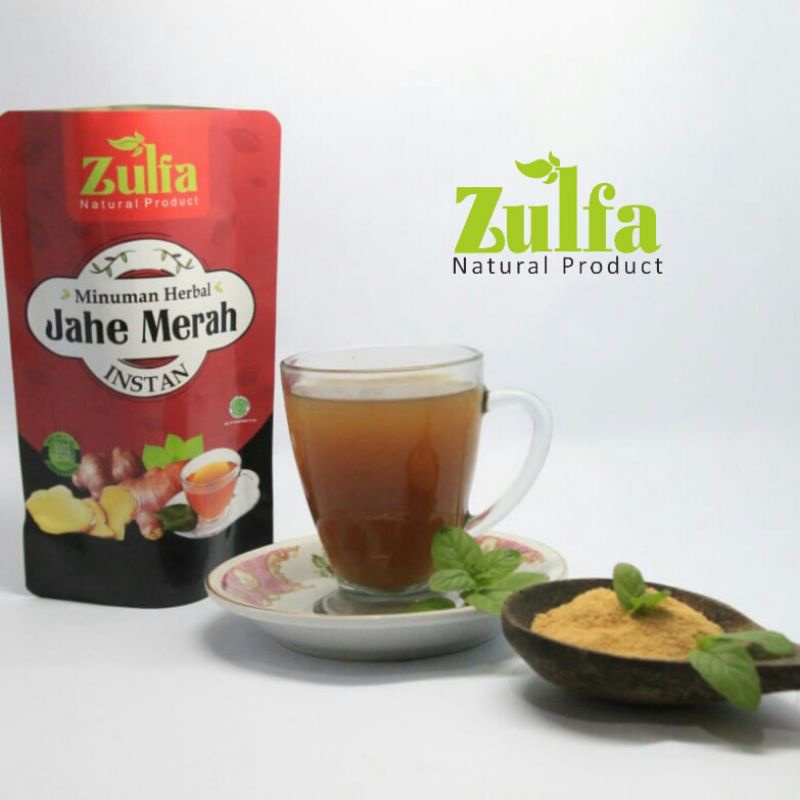 

JAHE MERAH BUBUK INSTAN ZULFA 200gr MINUMAN HERBAL BEBAS PENGAWET