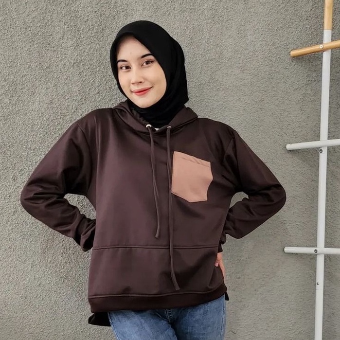 MVP - Mocha Pocki Hoodie - Jaket Hoodie Unisex Kekinian