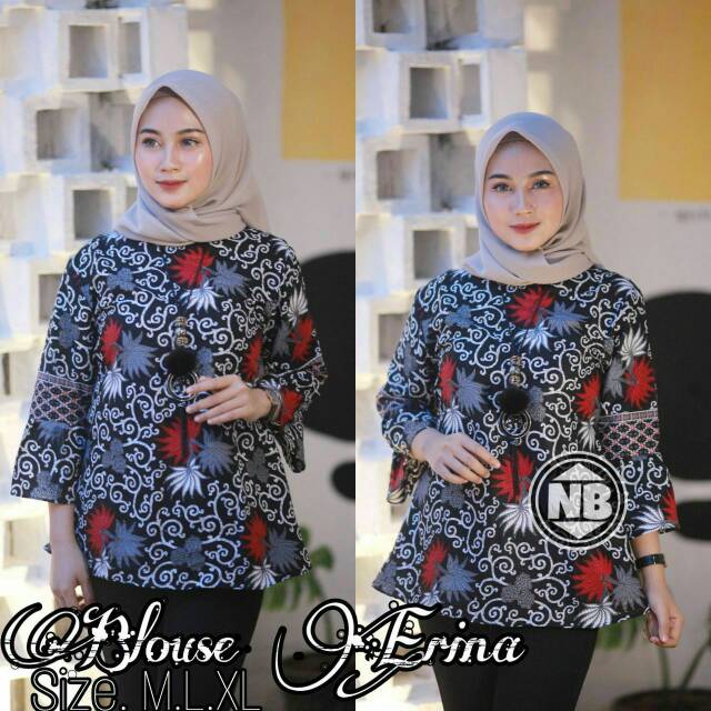 ATASAN BATIK WANITA/BLOSE BATIK/BAJU ATASAN BATIK/BLOUSE MURAH /BLOUSE /BAJU ATASAN MURAH