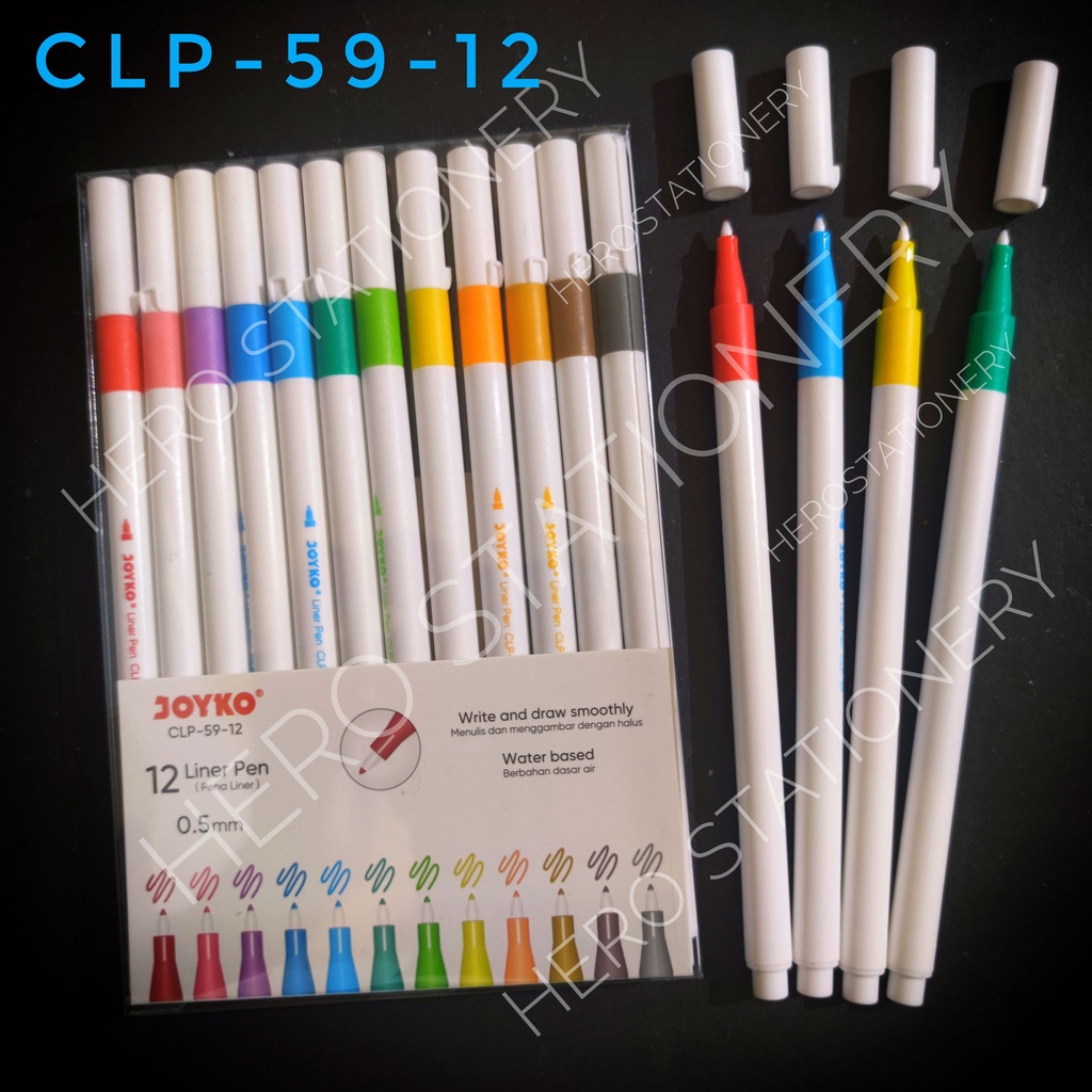 

Pena liner pen joyko 12 warna CLP-59-12
