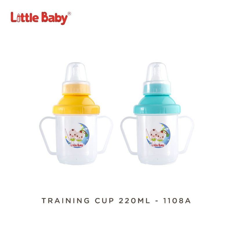 Little Baby Training Cup With Dot Tipe 1108 A - 220 ml  Botol Minum Anak Bayi