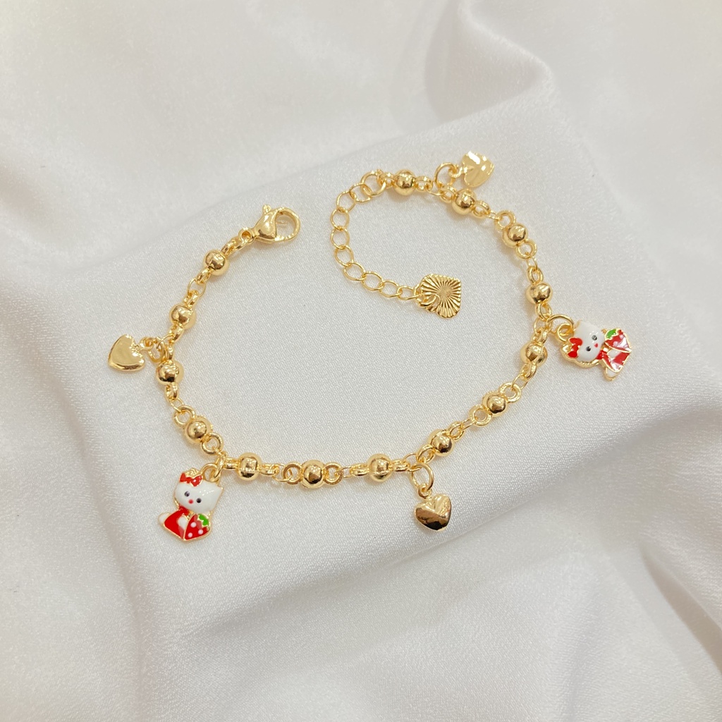 Gelang Anak Jurai Cat Lapis Emas Aksesoris Perhiasan Xuping