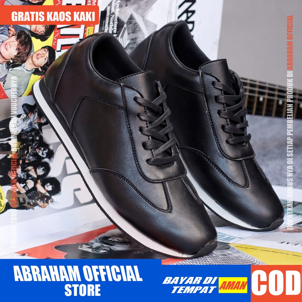 ABRHM x ZENON Sepatu Sneaker Pria Sepatu Pria Casual Sneakers Cowok / Cowo Ori Sepatu Kasual Semi Formal Kerja Running Kuliah Gaya Santai Keren Kekinian Original Murah Terlaris