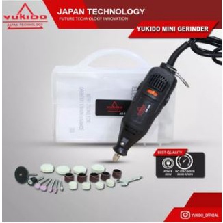 Mini Die Grinder 3.2 Mm Variable Speed 1 - 6 Mesin Bor Tuner Lengkap Dengan Mata Gurinda Set YUKIDO