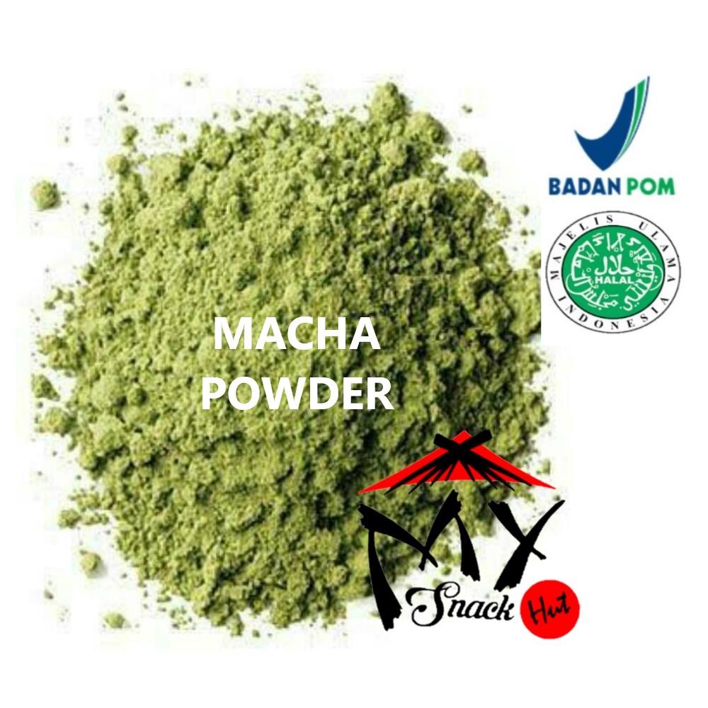 MACHA POWDER 50GR - BUBUK GREEN TEA MURNI PREMIUM PURE BIANG UJI MATCHA SERBUK TEH HIJAU IMPORT HALAL