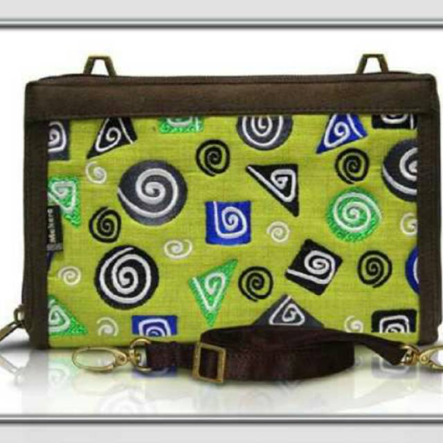 Dompet/Tas Etnik HPO Makara Green art
