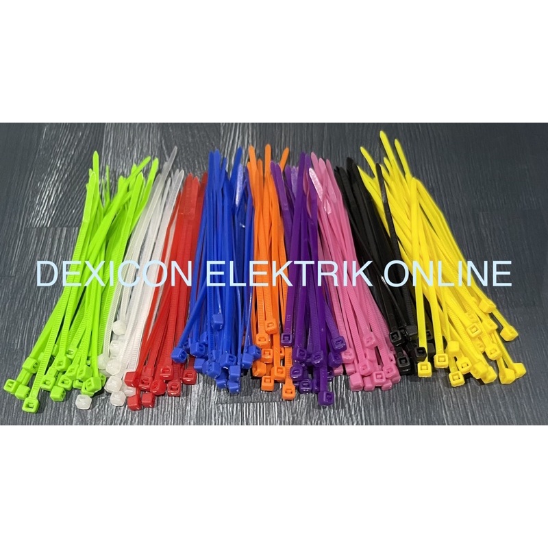 

kabel ties 10 cm/cable ties/kabel serut/tali ties/ties warna/kabel ties warna/kabel pengikat plastik