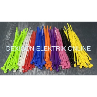 kabel ties 10 cm/cable ties/kabel serut/tali ties/ties warna/kabel ties warna/kabel pengikat plastik