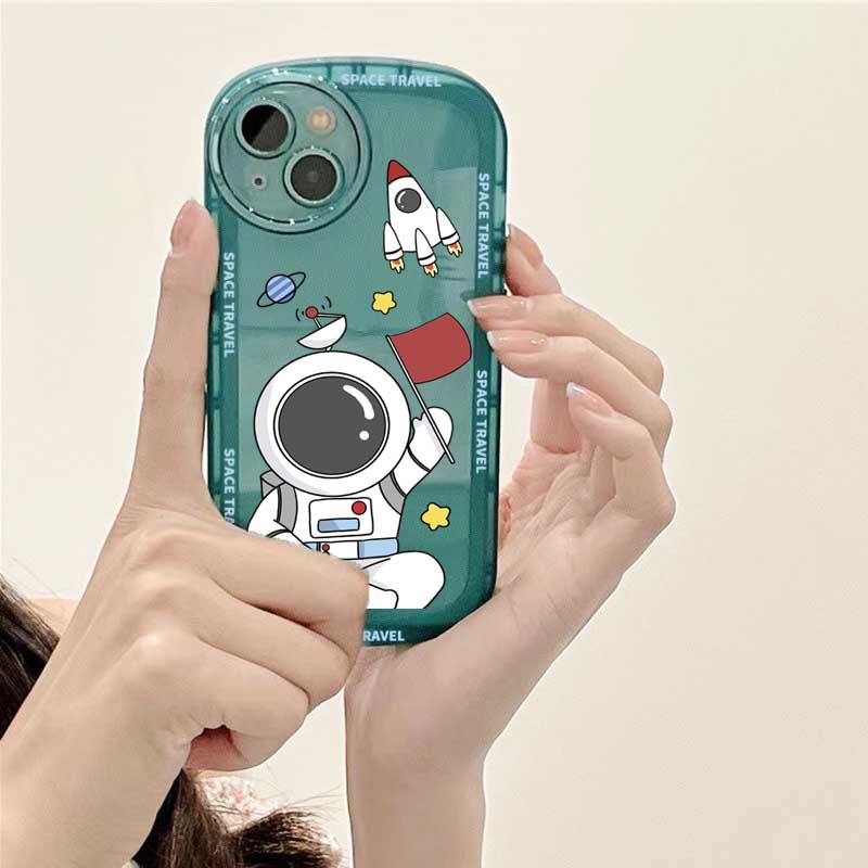 Casing Silikon Redmi Note 11S 11 Pro 10C 10A 9C 9T 9A Note 10 5G 10S 9 Note8 Note7 Poco M3 X3 Pro NFC Motif Astronot Rocket