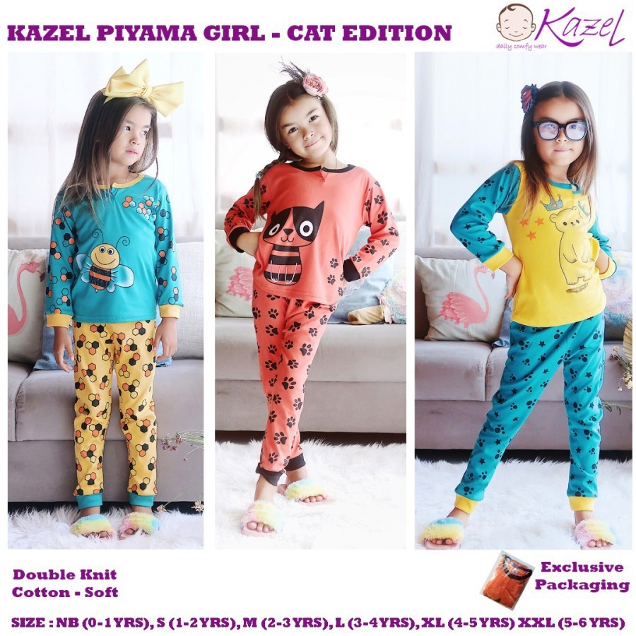 Kazel Baju Piyama Anak (3-6Tahun)