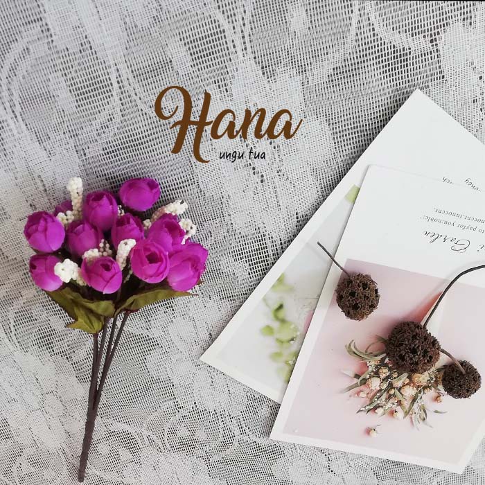 Bunga plastik mawar mini kuncup / Mini rose buds artificial flower-UNGU TUA