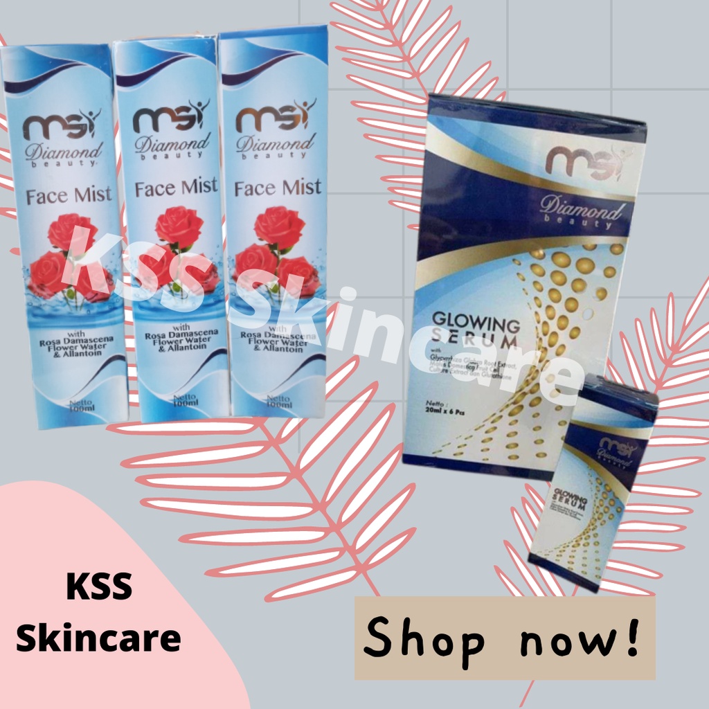 Paket MSI Diamond Beauty Face Mist + Glowing Serum