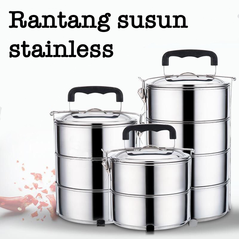 JOS0029 Rantang Susun Stainless Steel Lunch Box Tempat Bekal Makan