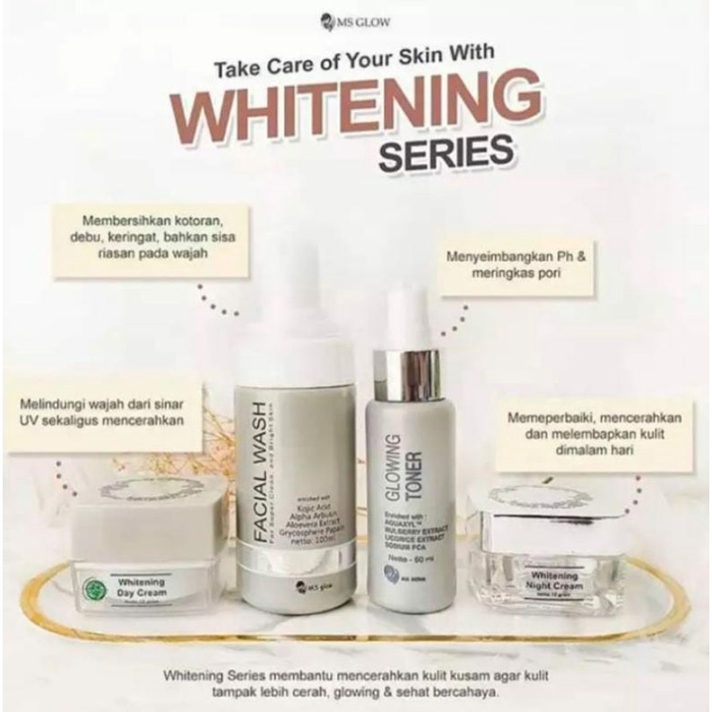 PAKET MS GLOW - WHITENING SERIES - PAKET WHITENING MS GLOW