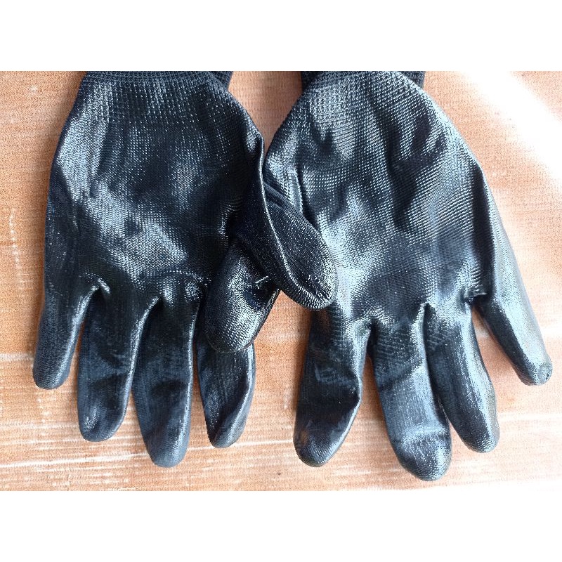 Sarung Tangan Karet Safety Nylon TYFA  / safety hand gloves / KAOS TANGAN TEHNIK /kaos tangan kerja proyek