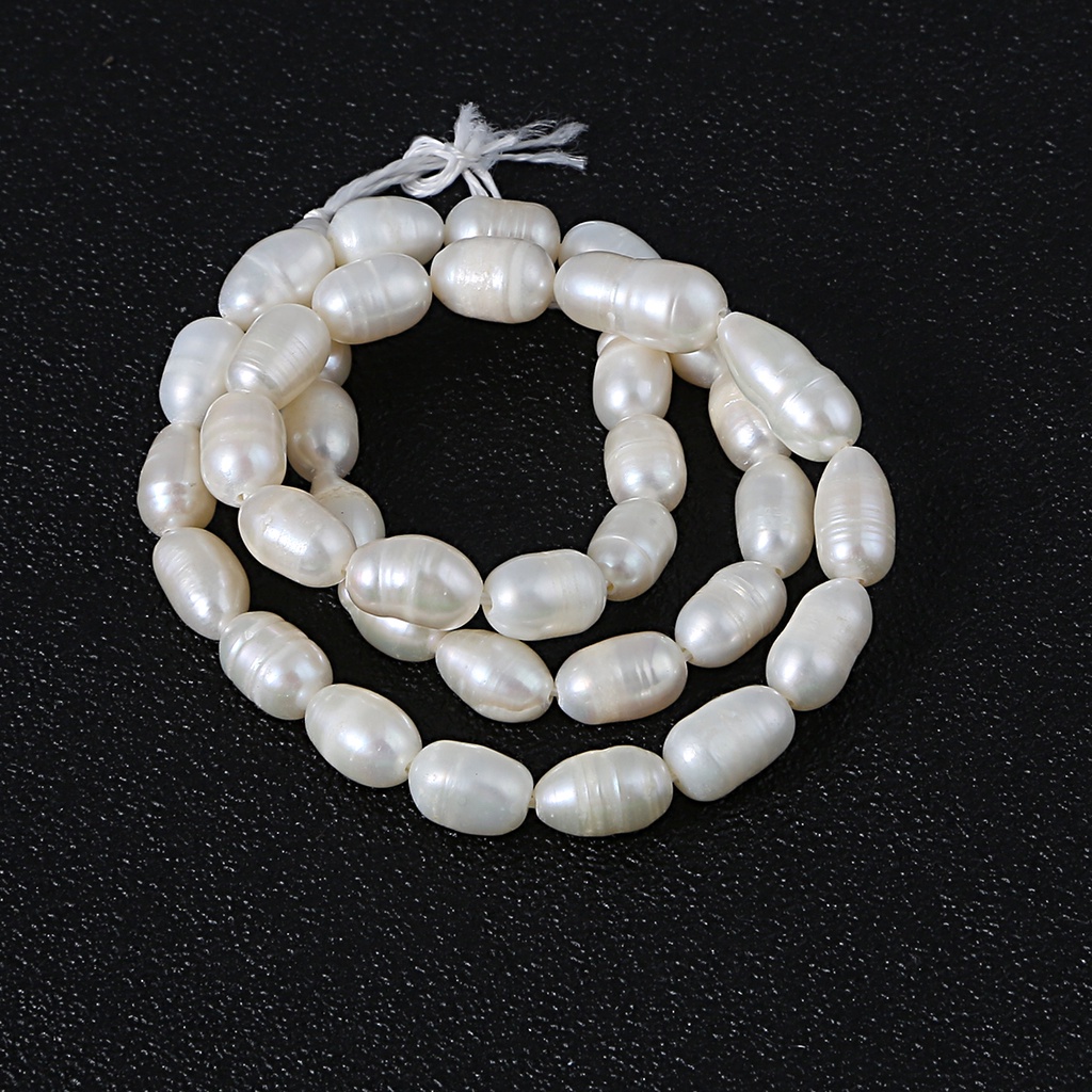 35.5CM Natural Freshwater White Pearl Round Beads,Loose Pearl Beads  5-13mm Untuk Aksesoris Pembuatan Perhiasan Liontin DIY