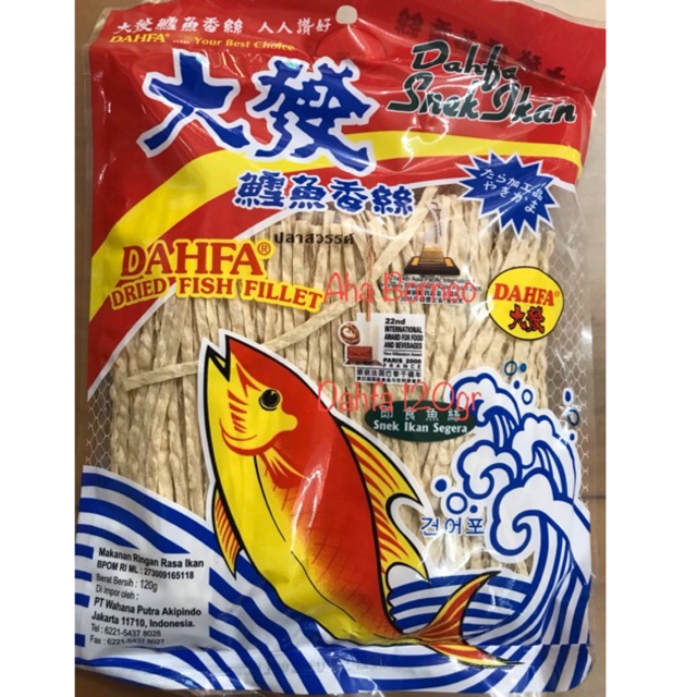 

Dahfa Snek Ikan 120 gram M4LAYS1A / Dahfa Snack Ikan 120 gr