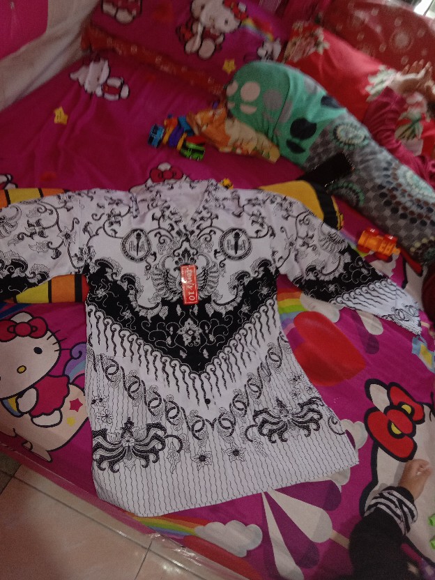 Kemeja Batik Pgri Wanita Berfuring Bahan Polyster By Tensa Yes