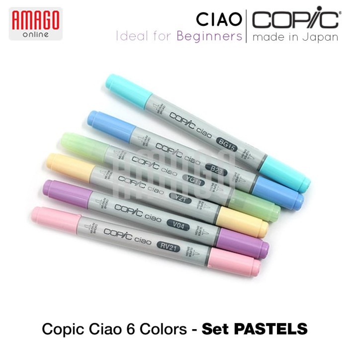 

Diskon Copic Ciao - 6 Color Set Pastel - Ccm/6Ps Gilaa!!!