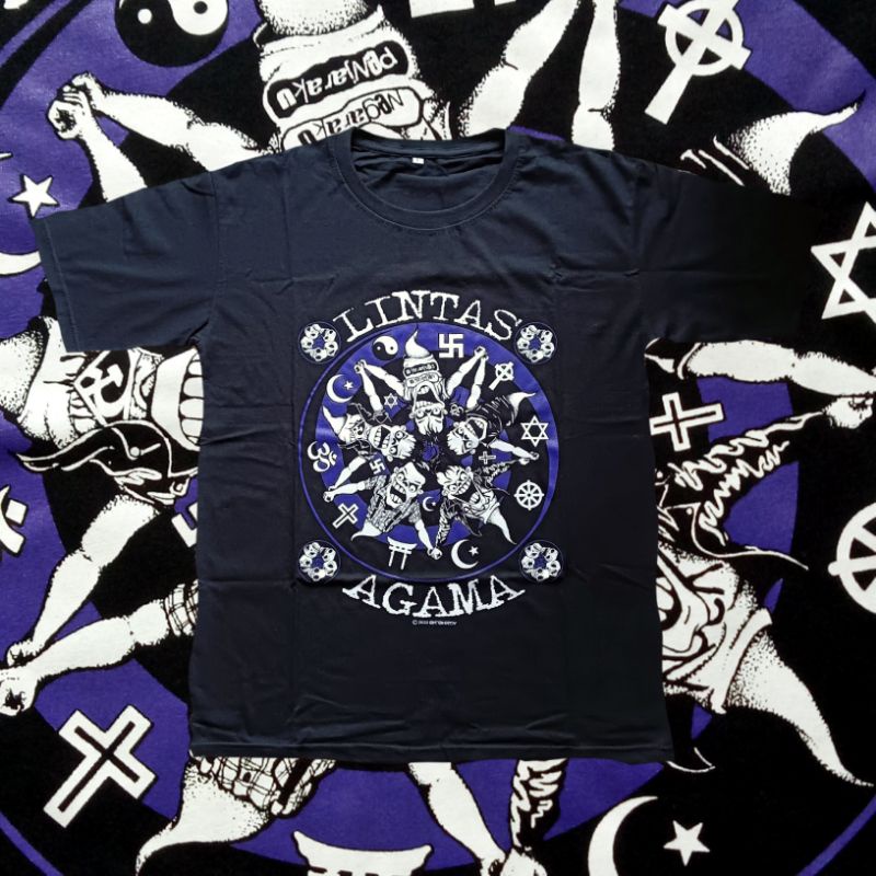 kaos band bunga hitam lintas agama