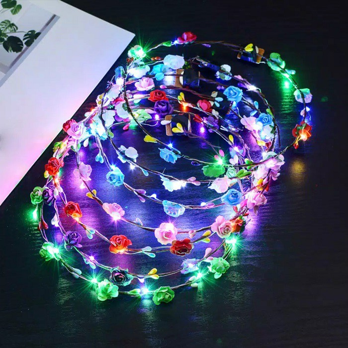 TBI Bando Glowing Lampu Bunga Lampu LED Pesta Pernikahan Cosplay Ultah