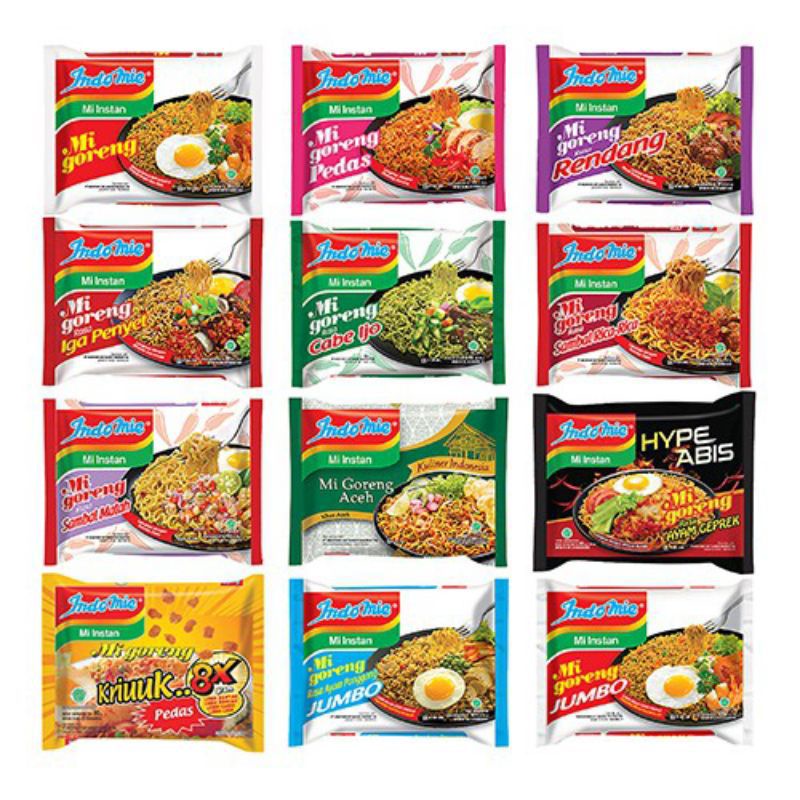 

Indomie Mie Instan Goreng & Kuah per 5 pcs Campur Rasa