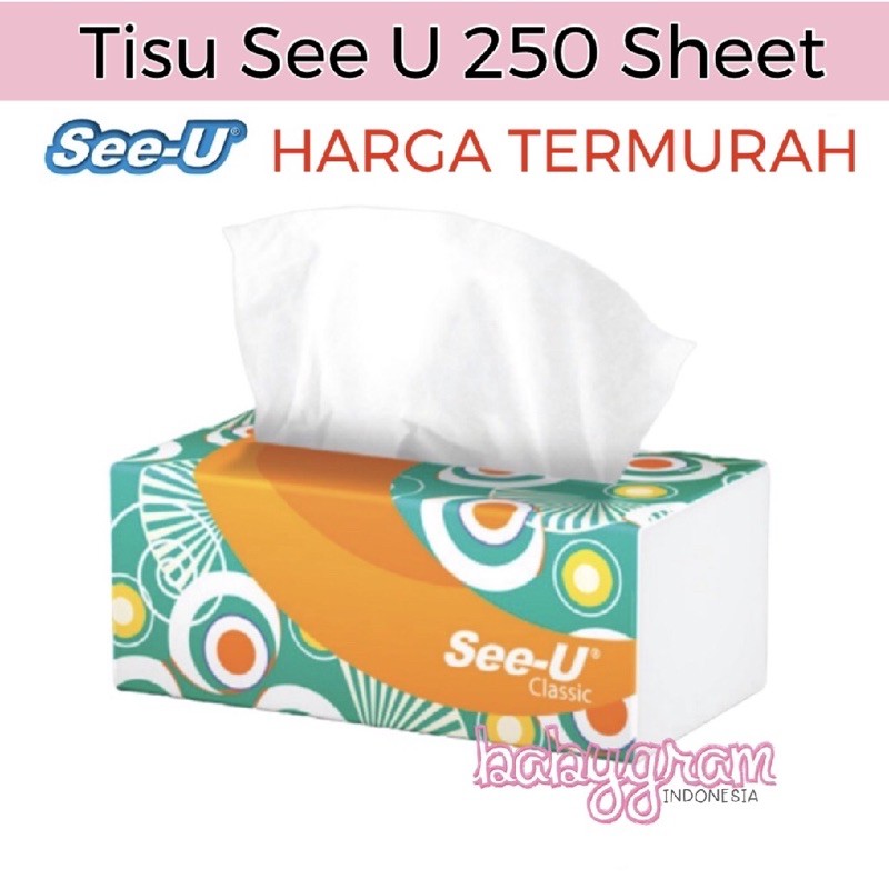 Tisu Wajah TESSA 250 lembar 2ply Natural Soft Tissue