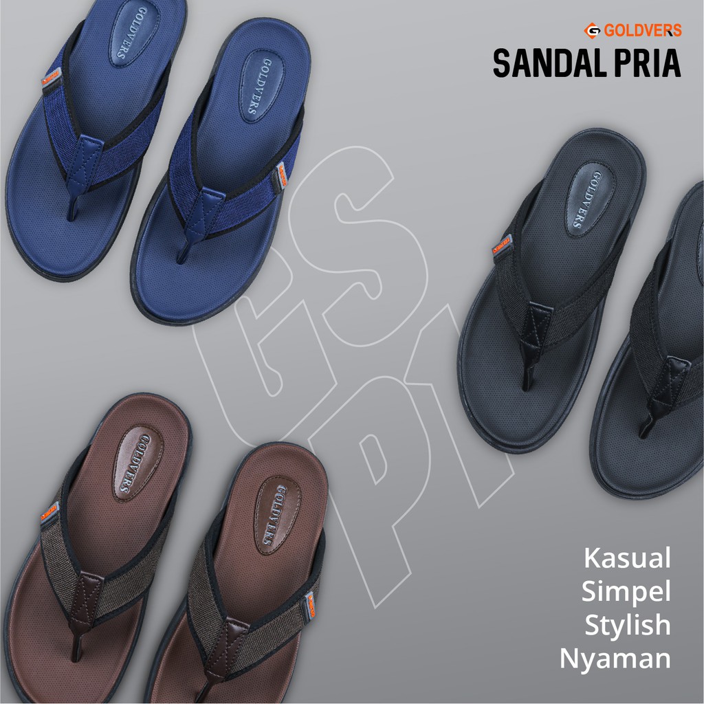 Sandal Pria Wanita Sandal Casual Sandal Original Goldvers Sendal Jepit - KREATIVO