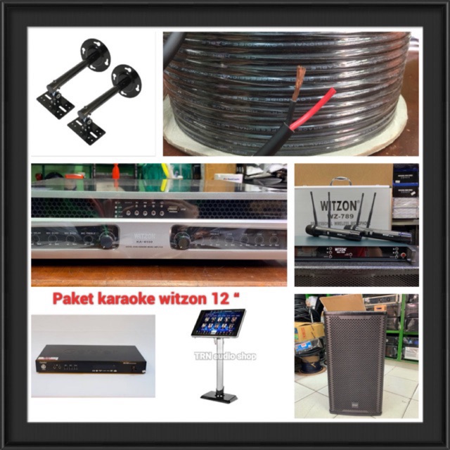 Paket karaoke witzon 12 inch . Paket karaoke di rumah