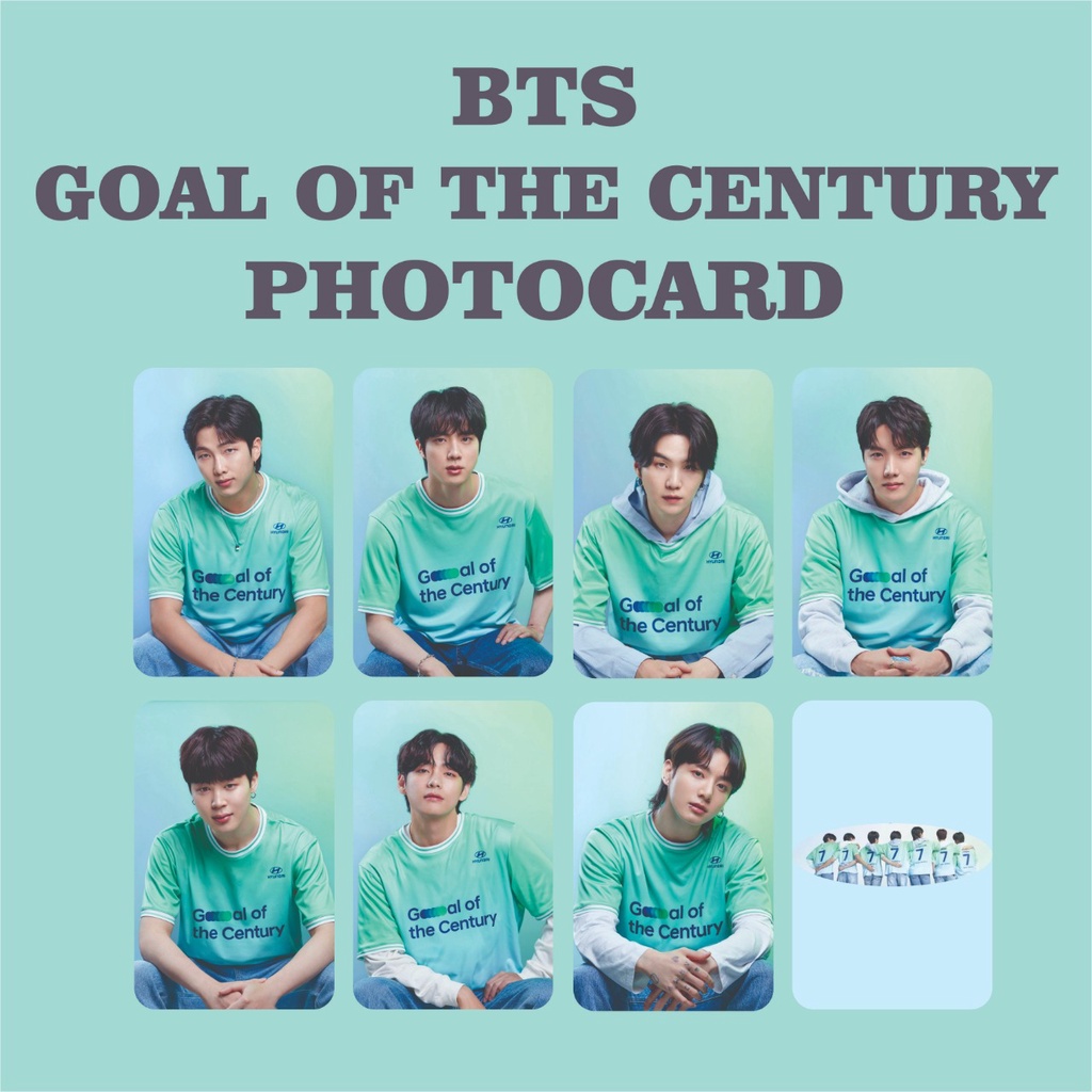 PHOTOCARD BTS HYUNDAI GOAL OF THE CENTURY