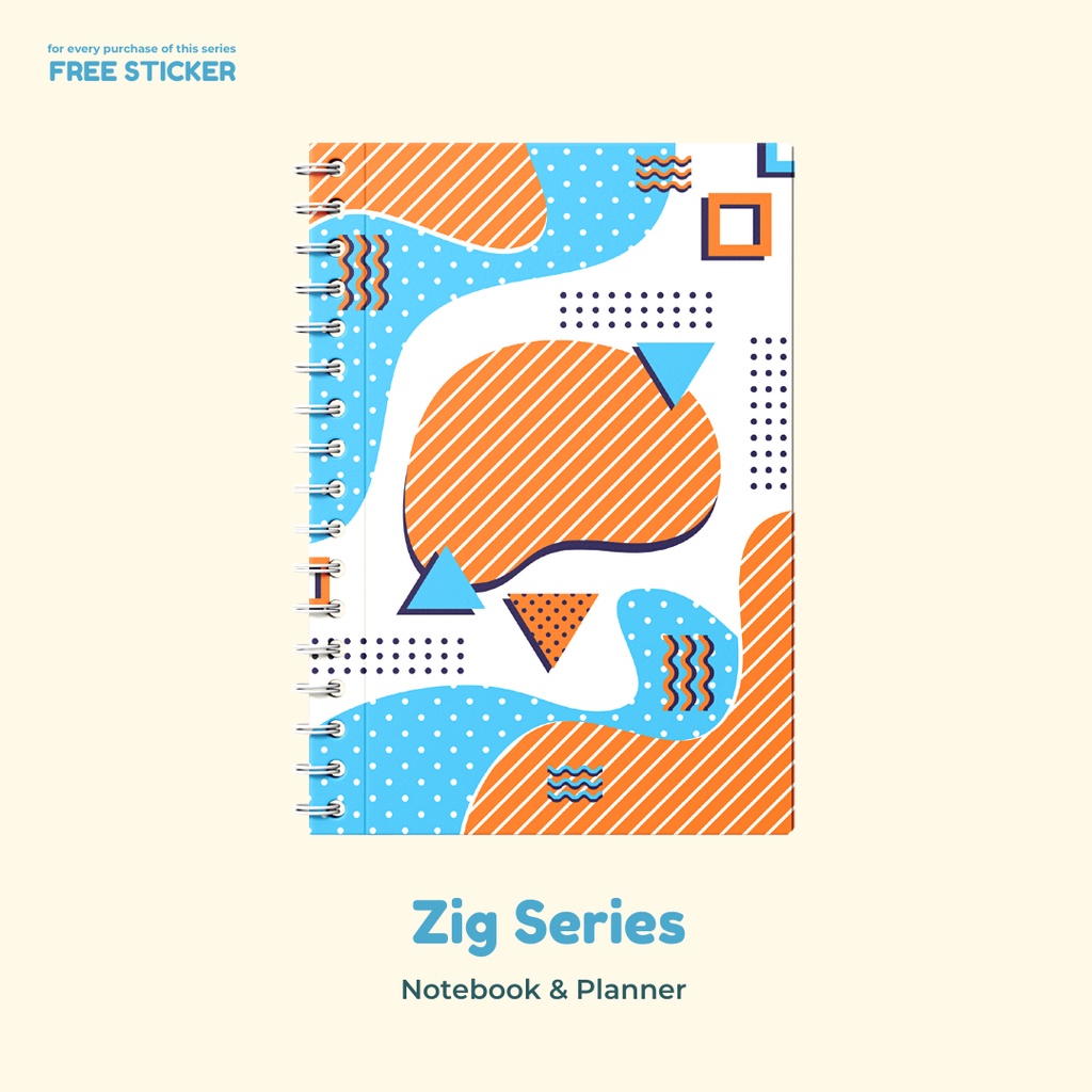 

Zig Series 1 - Notebook & Planner ( Custom Tulisan / Nama )