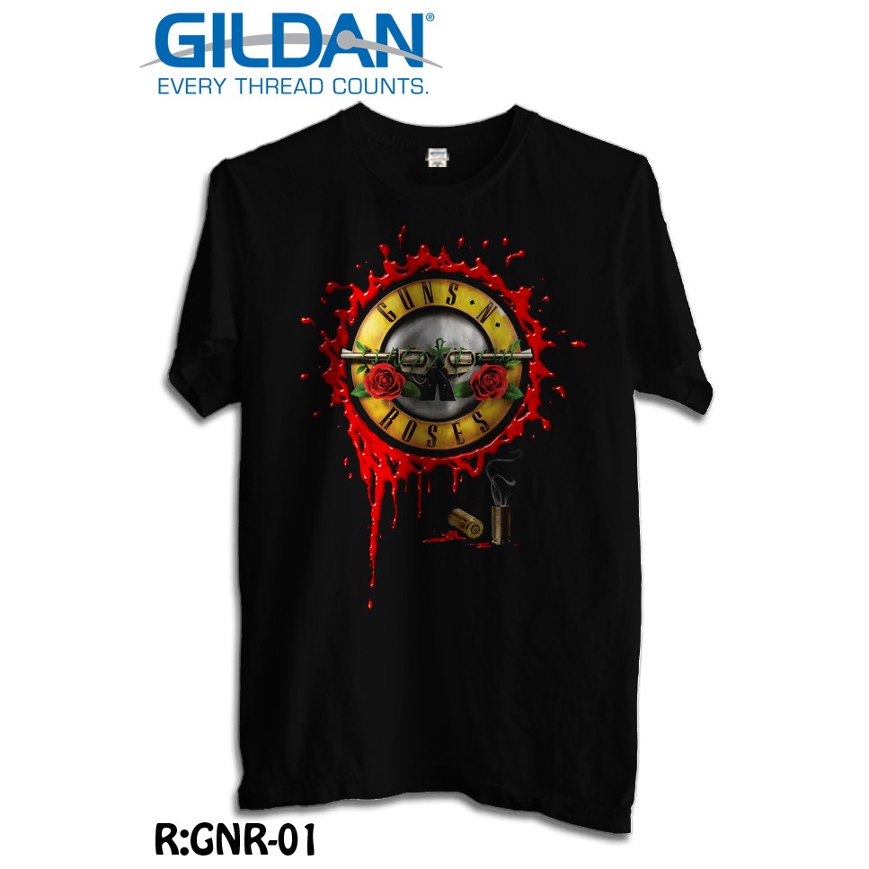 KAOS BAND GUNS N ROSES TSHIRT ORIGINAL GILDAN SOFTSTYLE GNR 22