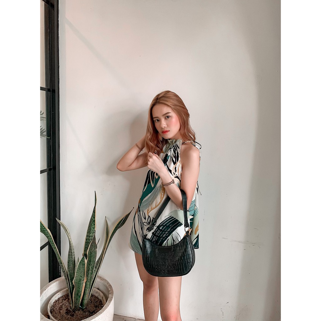Nonataliashop - Nara Croco Tas Bahu / Baguette Bag (Free 2 Huruf)