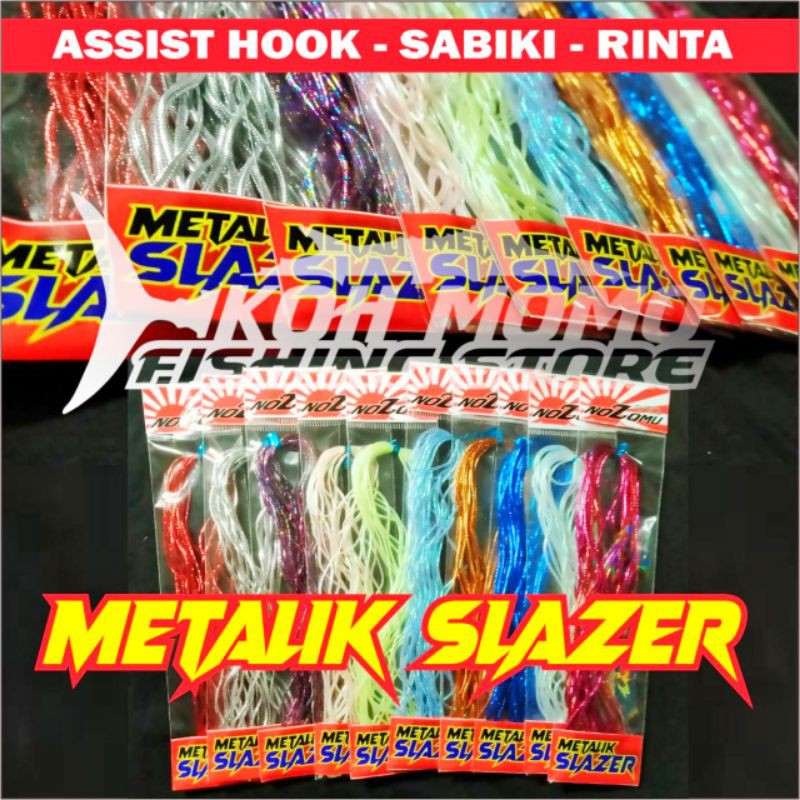 Metalik Slazer Hollow Assit Hook Sabiki Kotrek Rintak