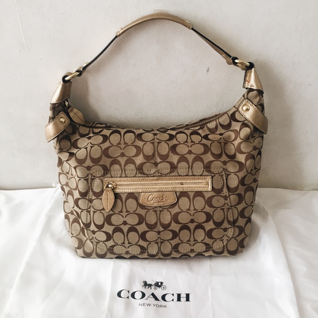 PRELOVED COACH 14691 LARGE PENELOPE SIGNATURE HOBO HAND BAG