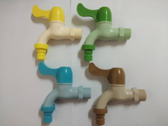 KRAN TAMAN/KERAN KRAN AIR PVC WARNA/KRAN TEMBOK/KERAN PLASTIK TERSEDIA 3 TYPE fortec