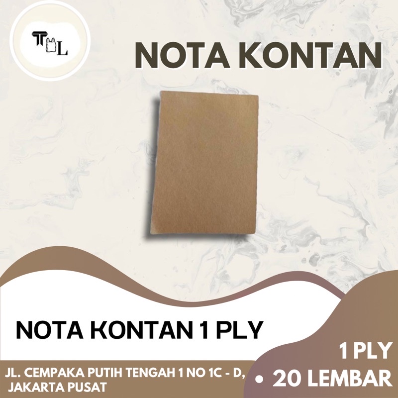 

Nota Kontan 1Ply Isi 20Lembar