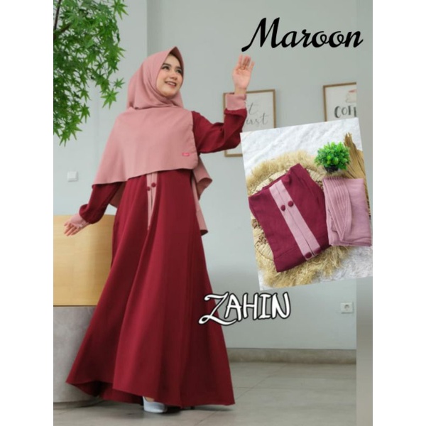 GAMIS SET ORI ZAHIN MURAH