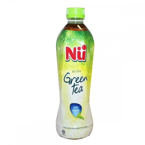 

NU GREEN TEA LESS SUGAR BOTOL 450ML / TEH