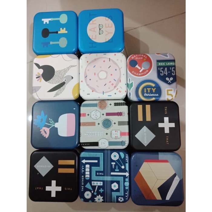 Tin Box Original Fossil/Kotak Jam Original Fossil Fullset